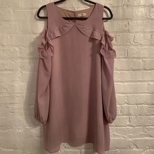 Lilac Open Shoulder Dress